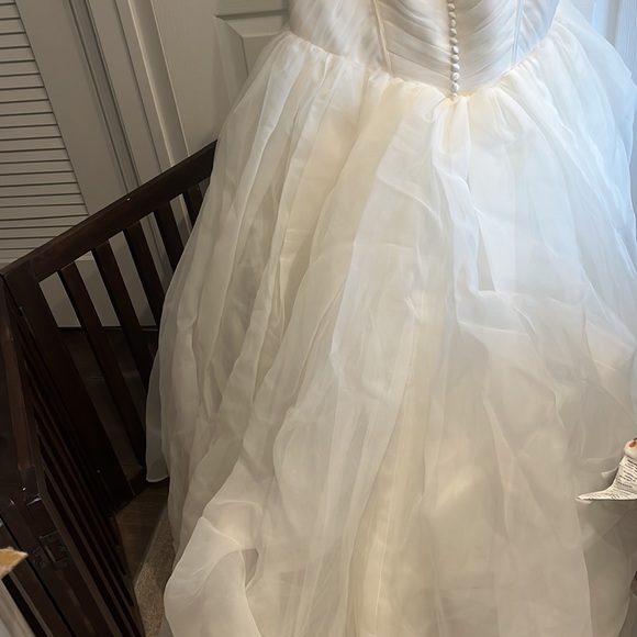 Truly Zac Posen organza wedding gown nwt - Picture 12 of 13